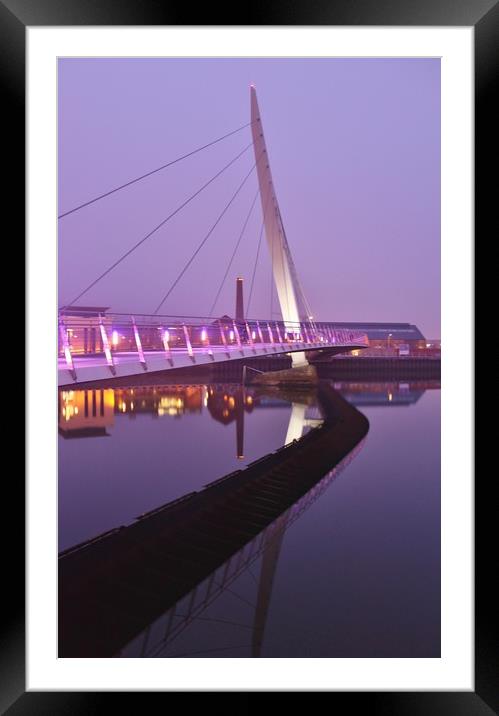 Sail Bridge Reflections. Framed Mounted Print by Becky Dix