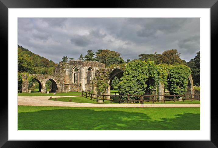 Grey Sky above the Ruins. Framed Mounted Print by Becky Dix