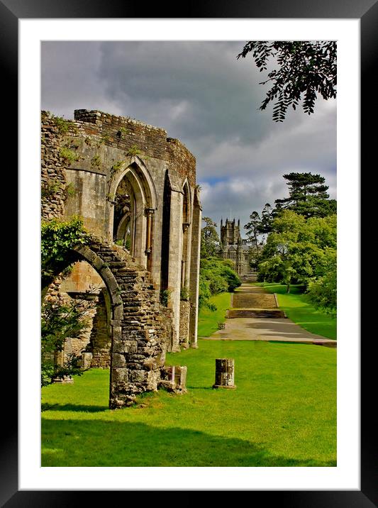 Grey Clouds above the Castle. Framed Mounted Print by Becky Dix
