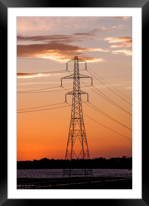 Powerful Glow Framed Mounted Print by Becky Dix