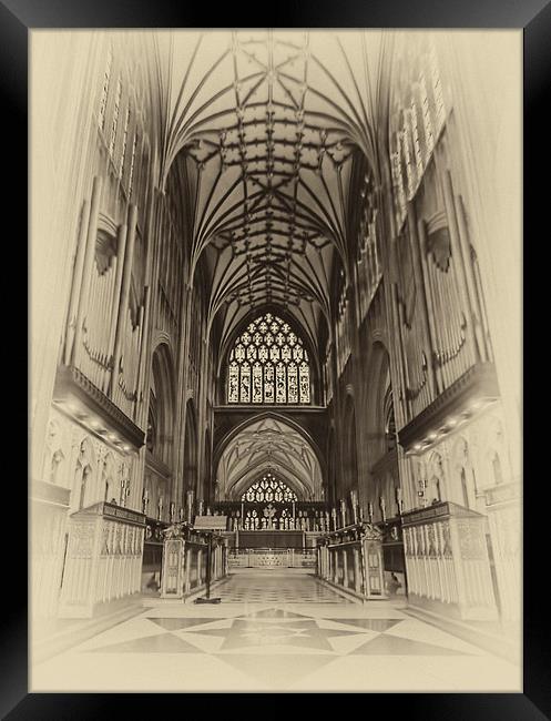 St Mary Redcliff, Bristol. The Nave & Organ. Framed Print by Becky Dix