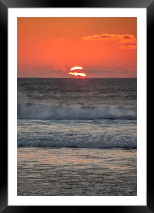  Sunset. Framed Mounted Print by Becky Dix