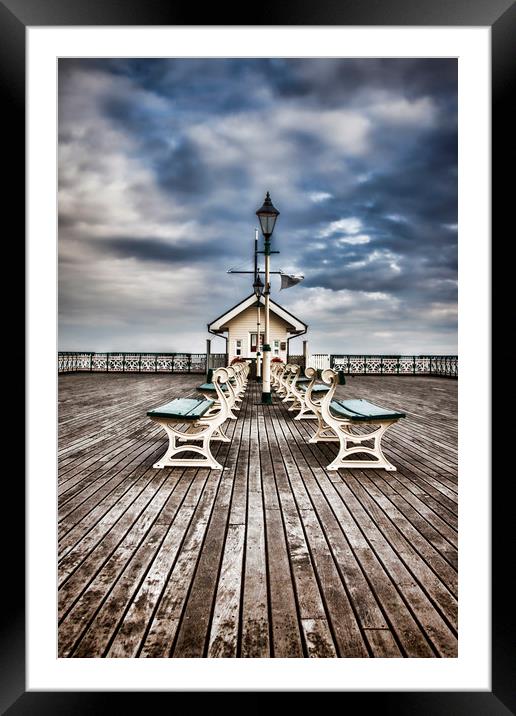 At the end of the Pier.  Framed Mounted Print by Becky Dix