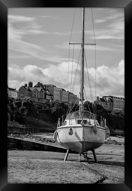  Moored. Framed Print by Becky Dix