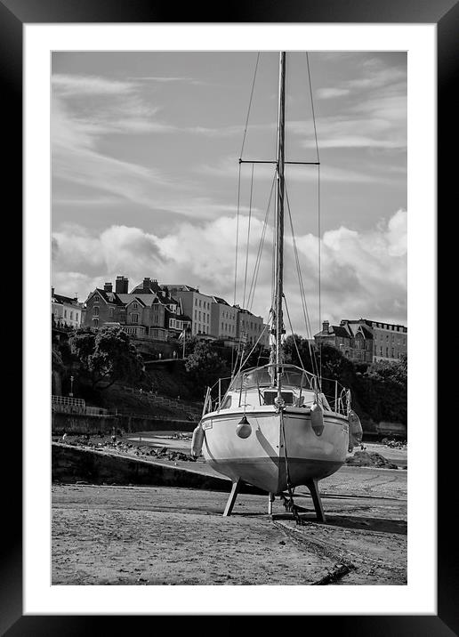 Moored. Framed Mounted Print by Becky Dix