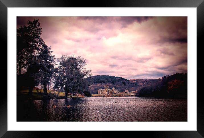 Margam Castle & Grounds. Framed Mounted Print by Becky Dix