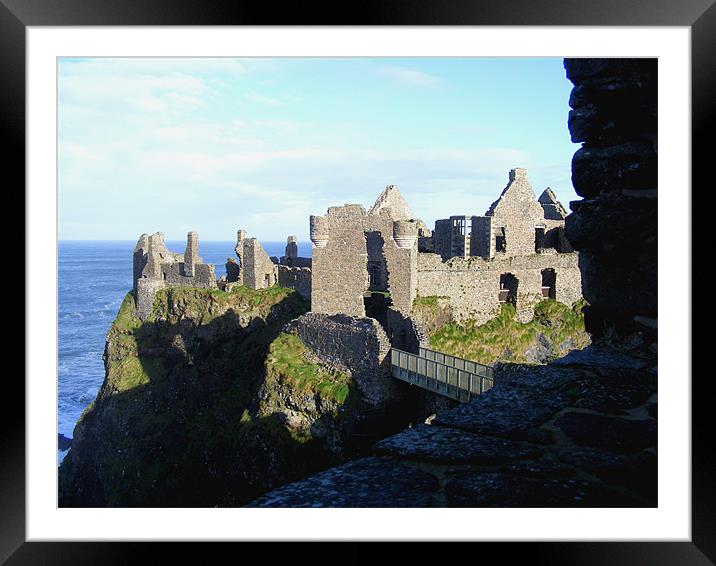 Dunluce Castle Co.Antrim Framed Mounted Print by Ciara Hegarty