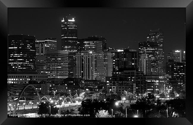 Denver Downtown Framed Print by Kat Dennis