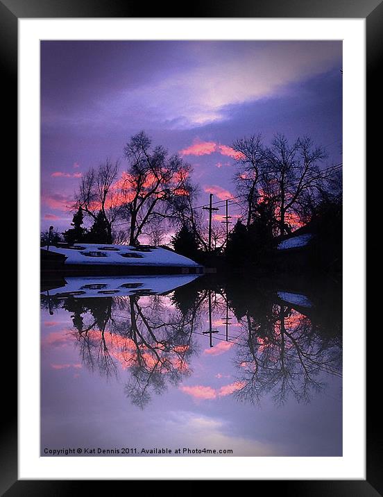 Reflections Of A Sunrise Framed Mounted Print by Kat Dennis