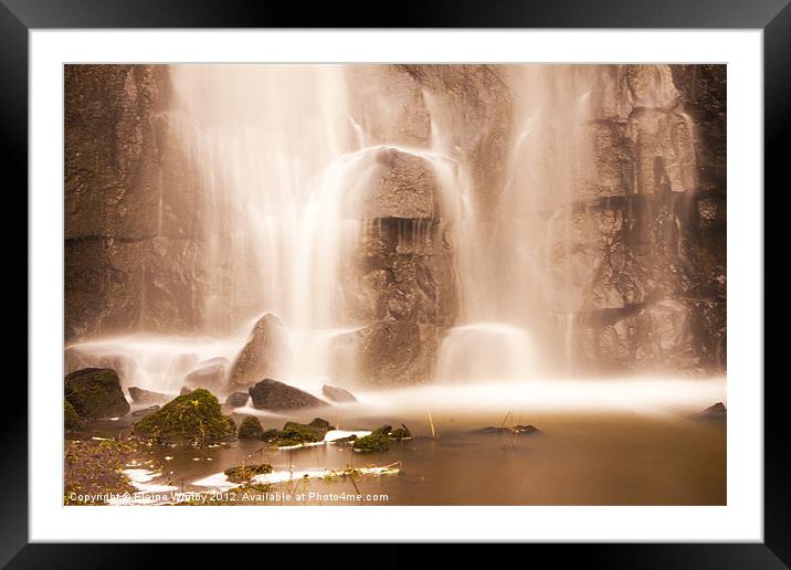 Secret Waterfall Framed Mounted Print by Elaine Whitby