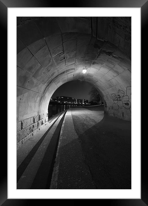 Embankment Tunnel Nottingham Framed Mounted Print by Elaine Whitby