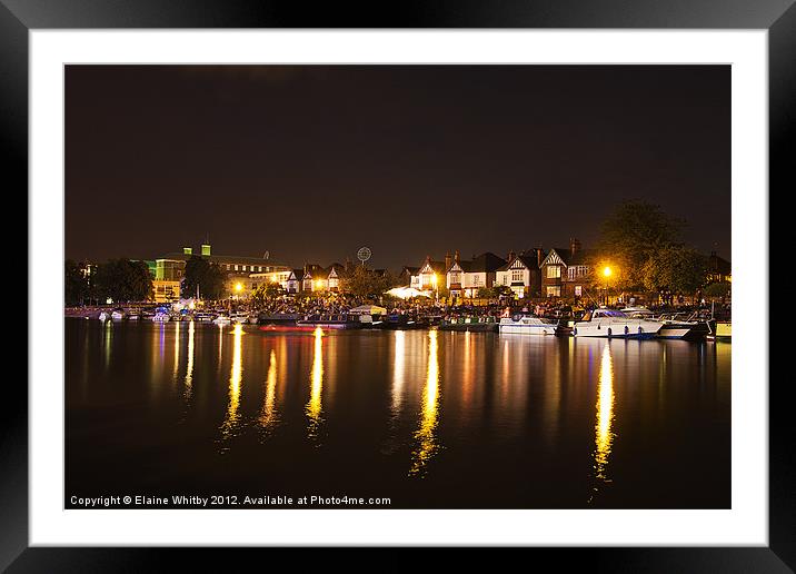 Victoria Embankment Nottingham Framed Mounted Print by Elaine Whitby