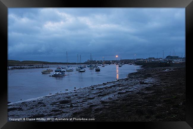 Amble at NIght Framed Print by Elaine Whitby
