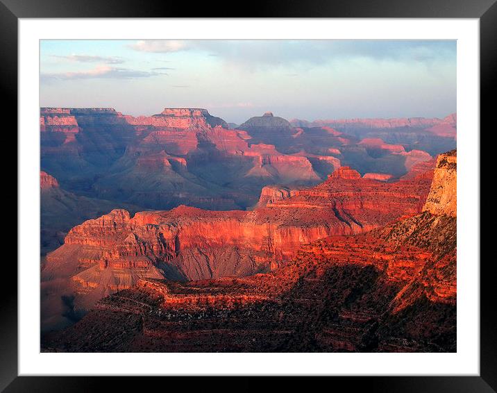 Grand Canyon Sunset Framed Mounted Print by Tammy Winand