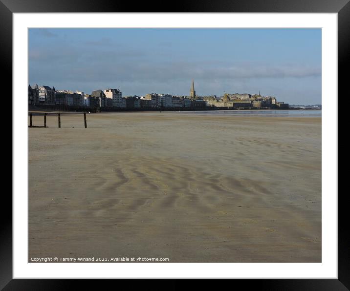 St Malo France from the Seafront  Framed Mounted Print by Tammy Winand