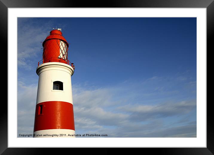 Standing Proud Framed Mounted Print by alan willoughby