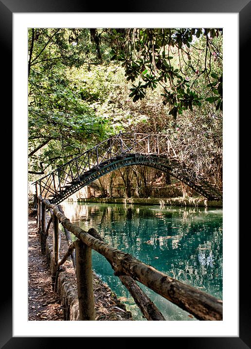 Serene Crossing Framed Mounted Print by Rus Ki