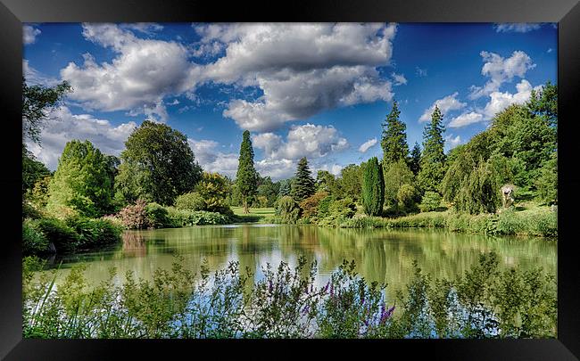  An English Country Garden Framed Print by Rus Ki