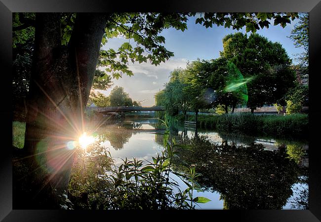 Norwich's River Wensum at Sunset Framed Print by Rus Ki