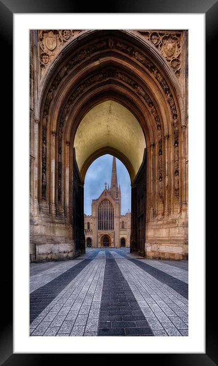 The Divine Norwich Cathedral Framed Mounted Print by Rus Ki