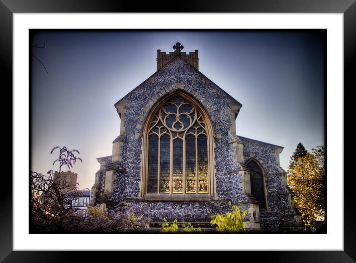 Golden Twilight at St Giles Church Framed Mounted Print by Rus Ki