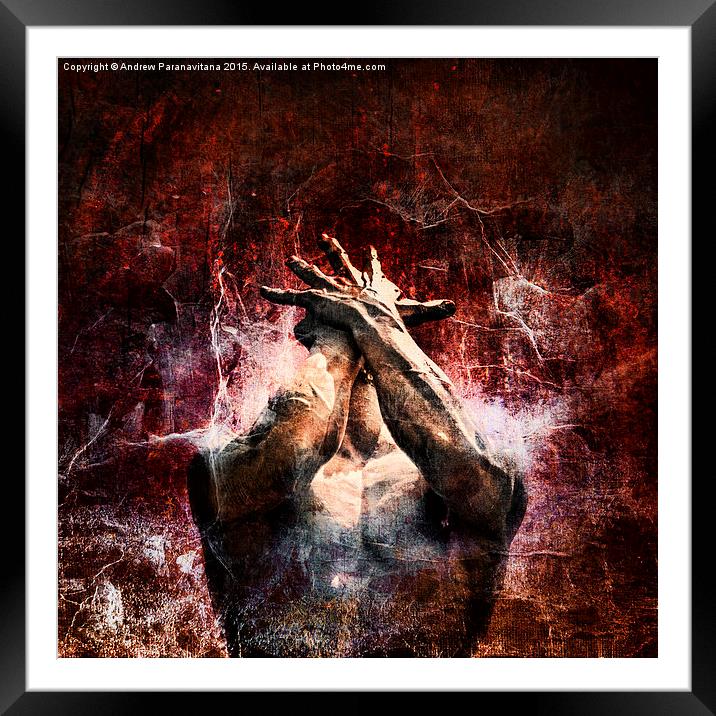 Torment Framed Mounted Print by Andrew Paranavitana