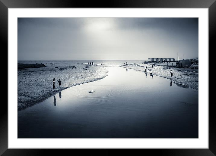 Charmouth Framed Mounted Print by Dorit Fuhg
