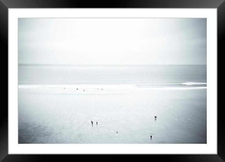 Watergate Bay, Cornwall Framed Mounted Print by Dorit Fuhg
