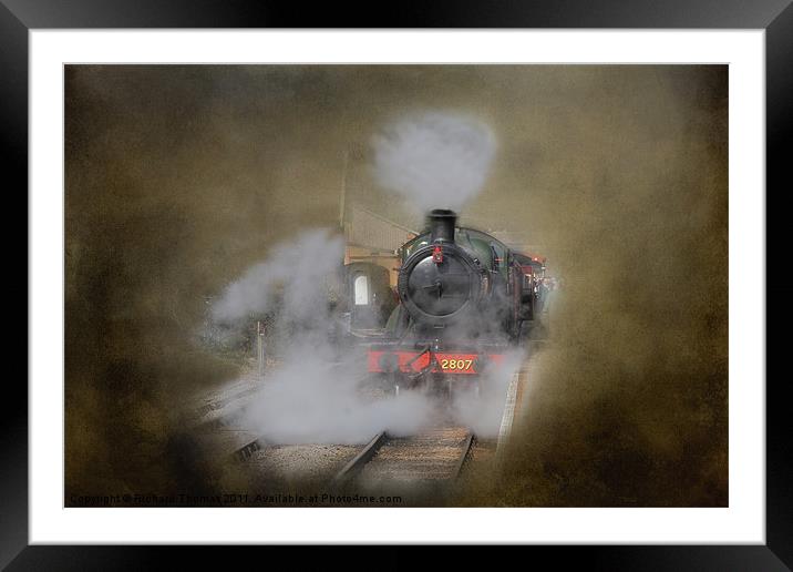 Steam Arrival Framed Mounted Print by Richard Thomas