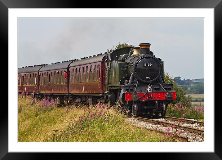 GWR Steam Loco Framed Mounted Print by Richard Thomas