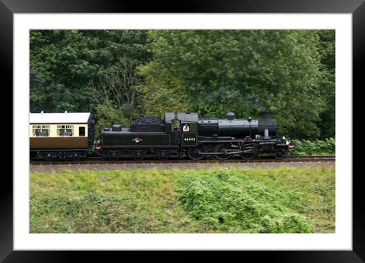 Passing Steam Framed Mounted Print by Richard Thomas