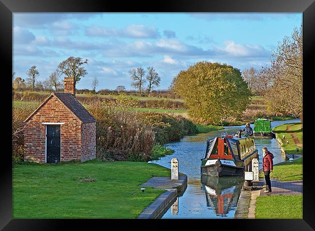 Entering the Lock Framed Print by Richard Thomas