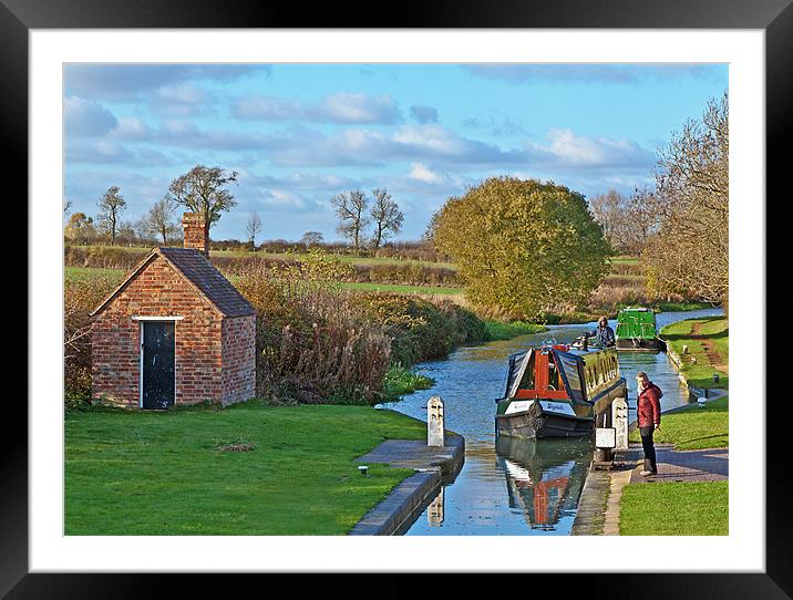 Entering the Lock Framed Mounted Print by Richard Thomas