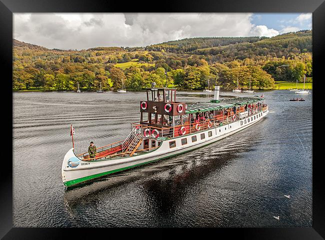 Windermere Lake Cruiser Framed Print by Richard Thomas