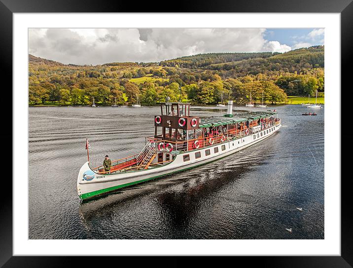 Windermere Lake Cruiser Framed Mounted Print by Richard Thomas