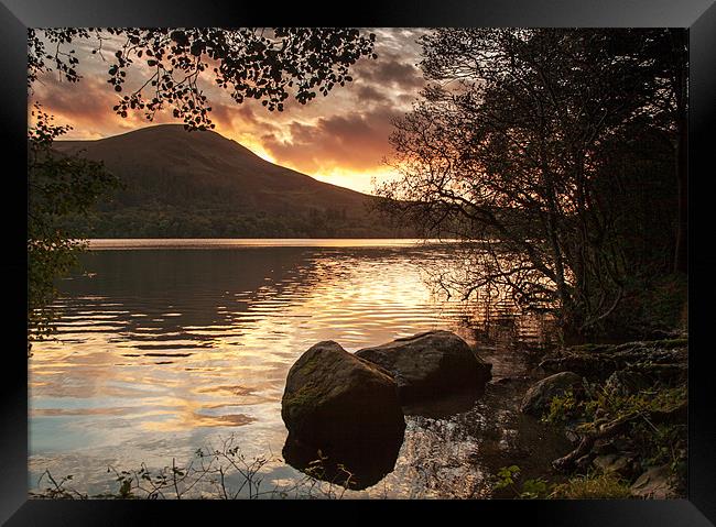 Loweswater Sunset Framed Print by Richard Thomas