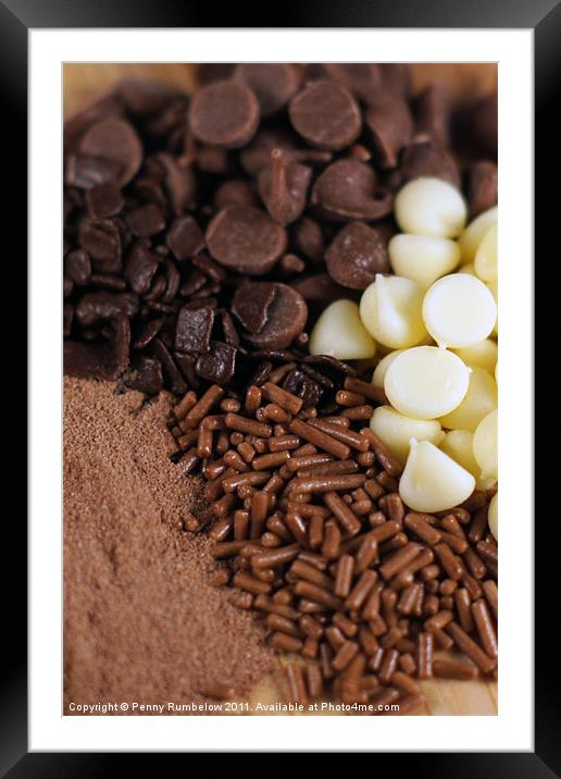 chocolate chips Framed Mounted Print by Elouera Photography