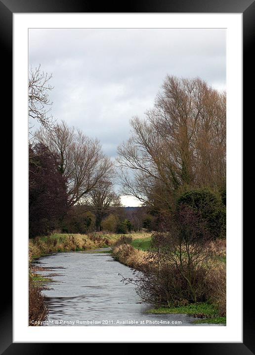 River Nar Framed Mounted Print by Elouera Photography