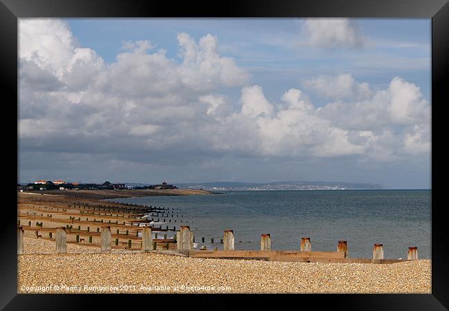 eastborne beach Framed Print by Elouera Photography