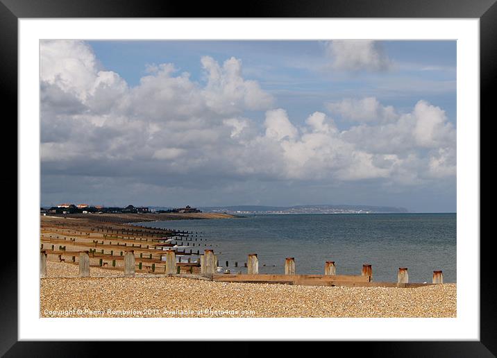 eastborne beach Framed Mounted Print by Elouera Photography
