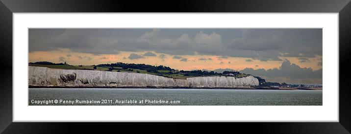 white cliffs of dover at sunrise Framed Mounted Print by Elouera Photography