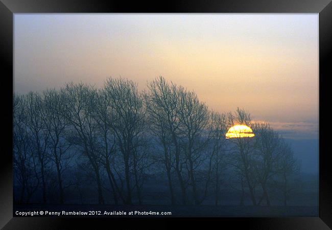 sunrise across the fens Framed Print by Elouera Photography