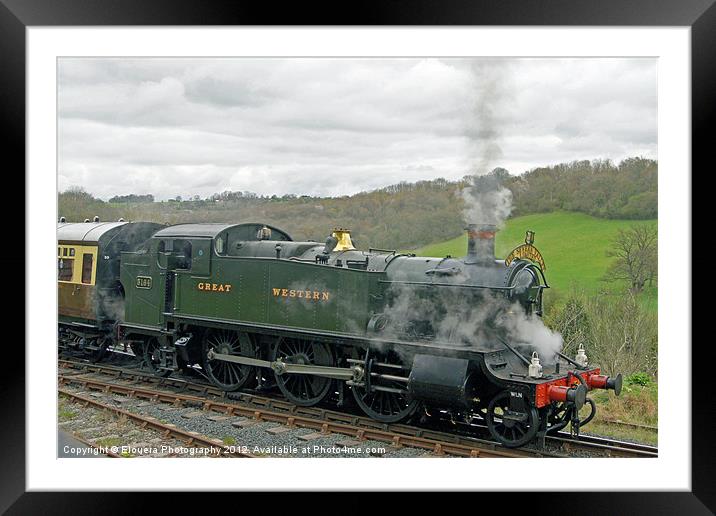Steam Train Framed Mounted Print by Elouera Photography