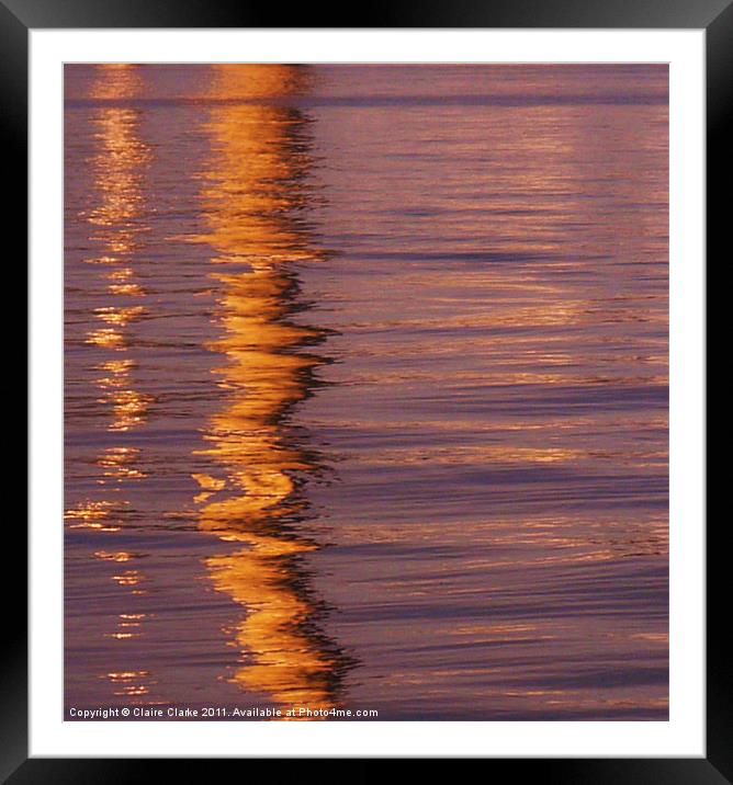 Reflection Framed Mounted Print by Claire Clarke