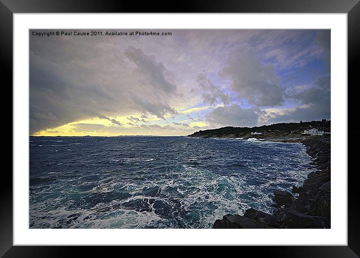 The Approaching Storm Framed Mounted Print by Paul Causie
