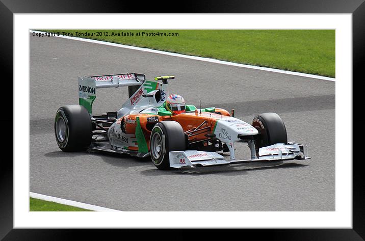 Di Resta Framed Mounted Print by Tony Tondeur