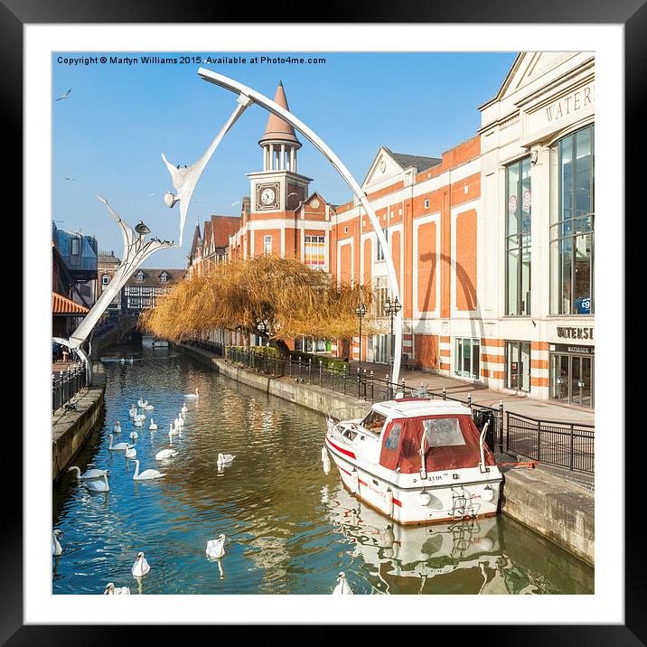 River Witham, Lincoln Framed Mounted Print by Martyn Williams