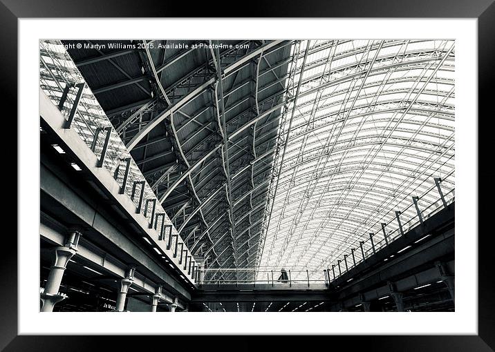 St Pancras Station, London Framed Mounted Print by Martyn Williams