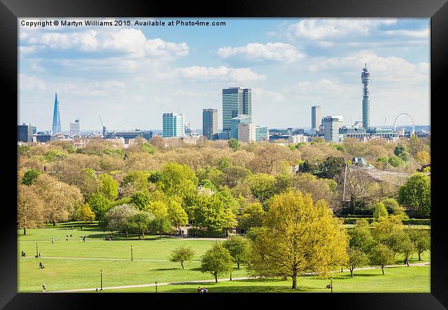 London Skyline Framed Print by Martyn Williams