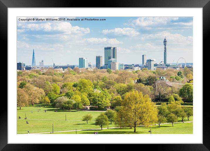 London Skyline Framed Mounted Print by Martyn Williams